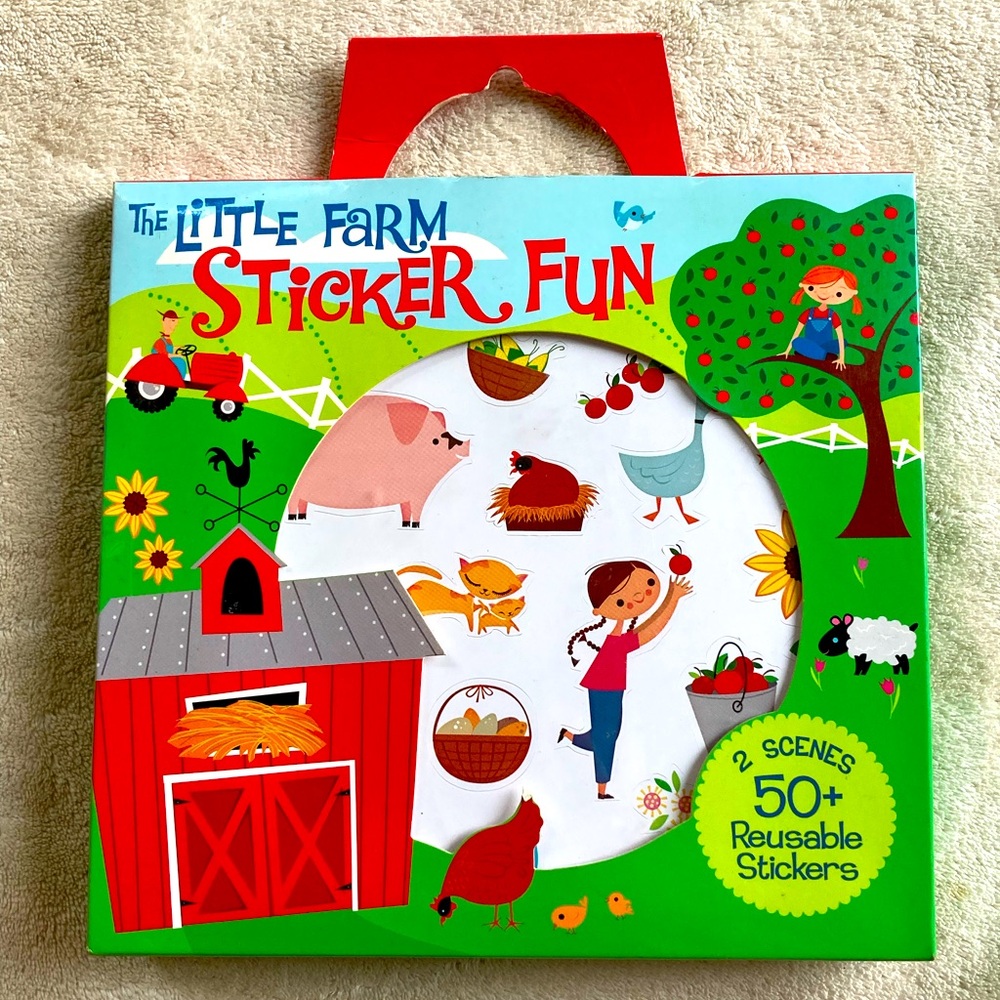 The Little Farm Reusable Sticker Fun & Activity Tote